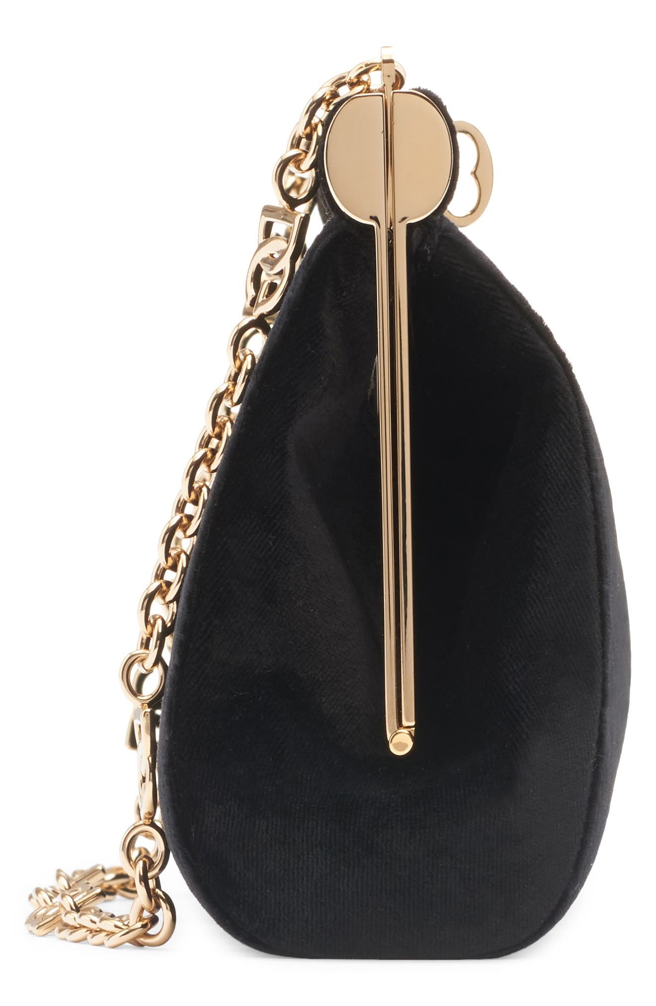 Dolce&Gabbana Small Marlene Velvet Shoulder Bag in 80999 Nero at Nordstrom - 4