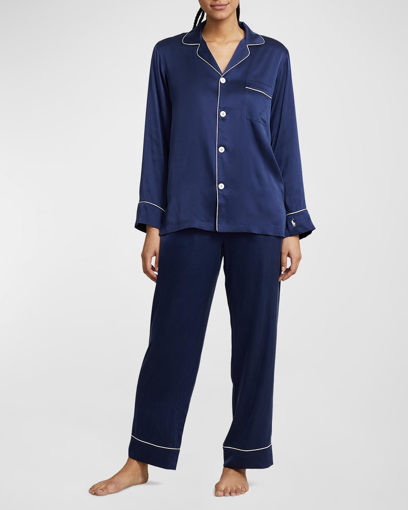 The Laurel Stretch Silk Pajama Set 1