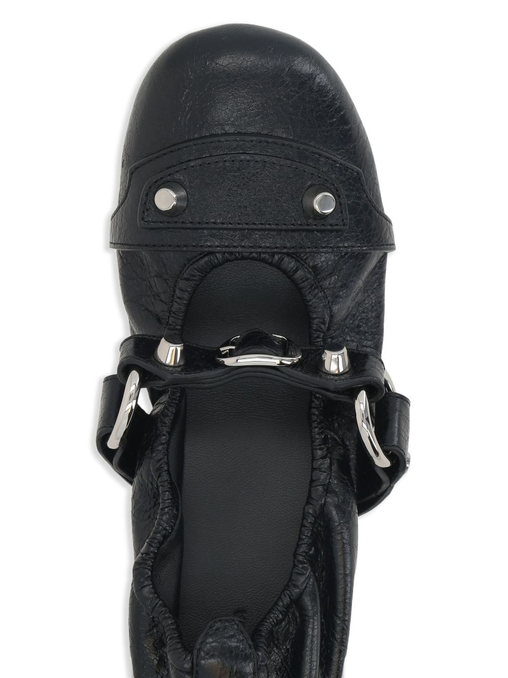 leather ballerina shoes - 4
