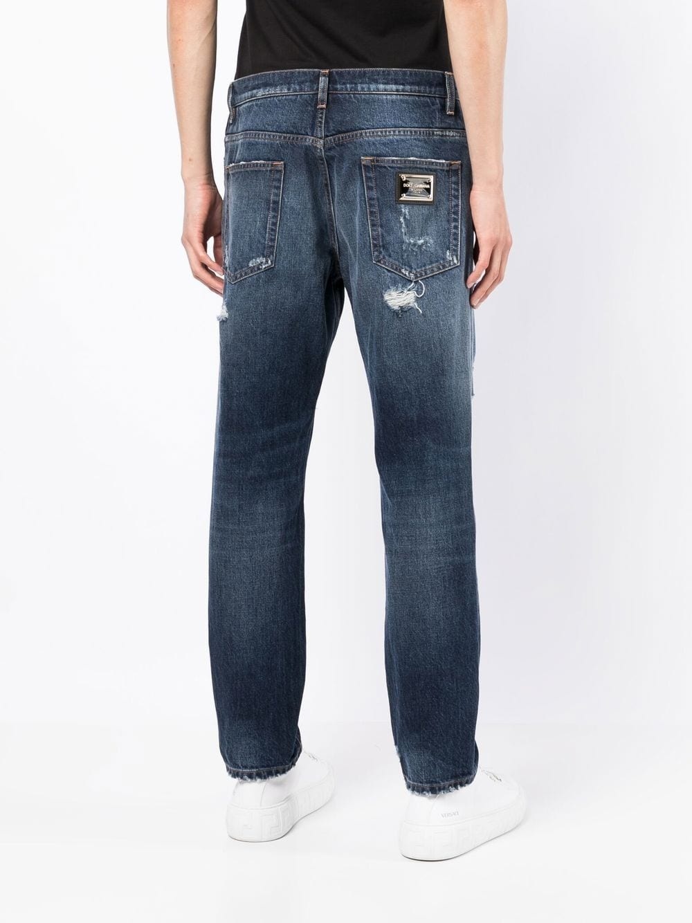 low-rise straight-leg jeans - 4