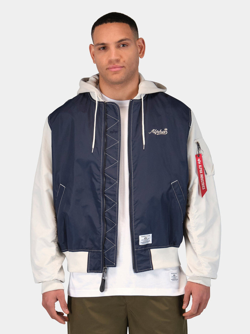 ALPHA INDUSTRIES L-2B RELAXED VARSITY FLIGHT JACKET outlook