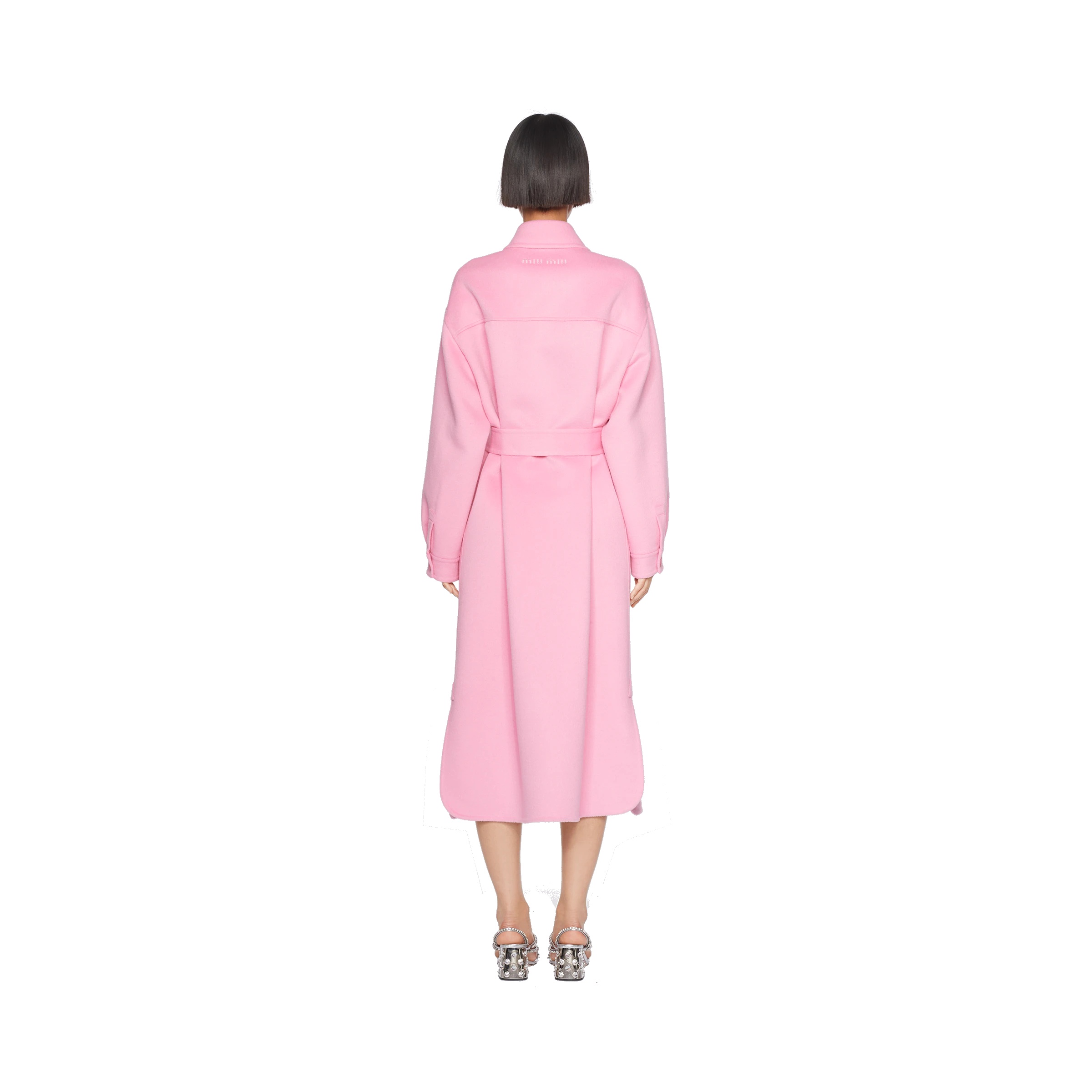 Single-breasted cashgora coat - 4