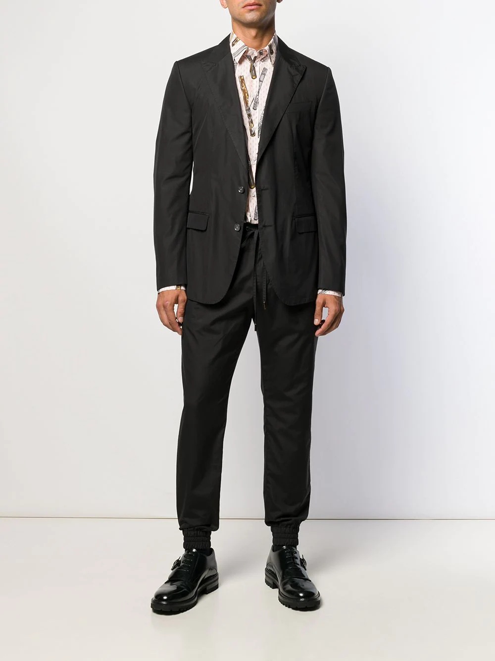 poplin two-piece suit - 2