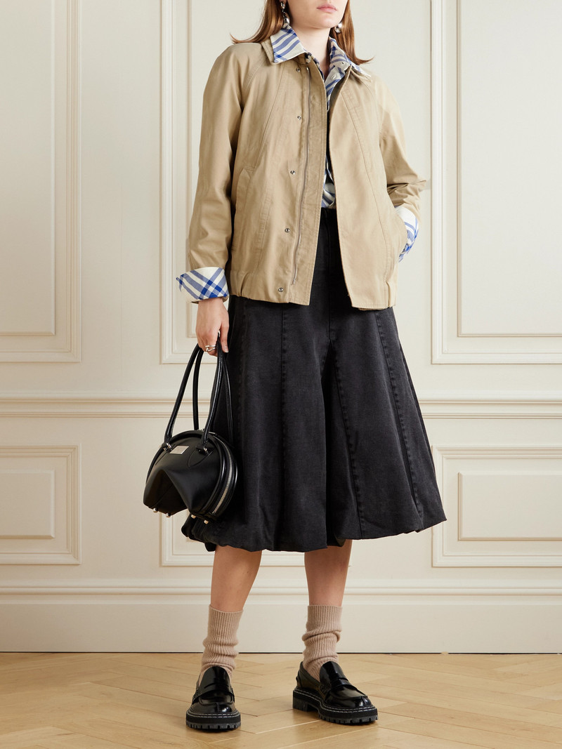 Burberry Paneled Cotton-canvas Jacket outlook