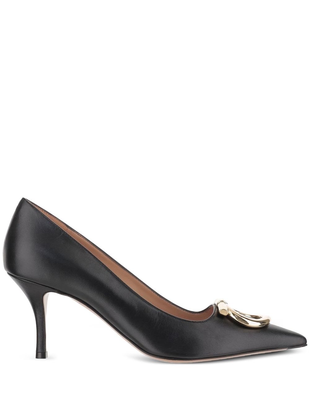 70mm Maxi Gancini leather pumps - 1