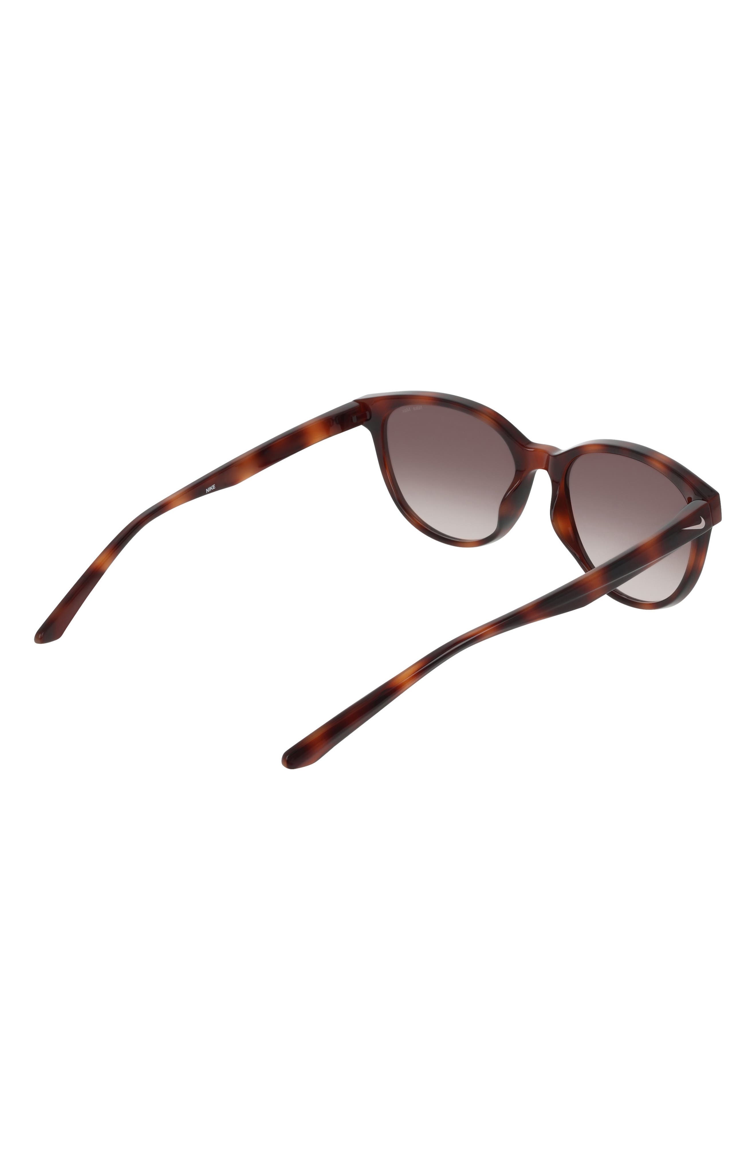 Nike Vital Trend 55mm Gradient Round Sunglasses in Tortoise /Brown Gradient at Nordstrom - 5