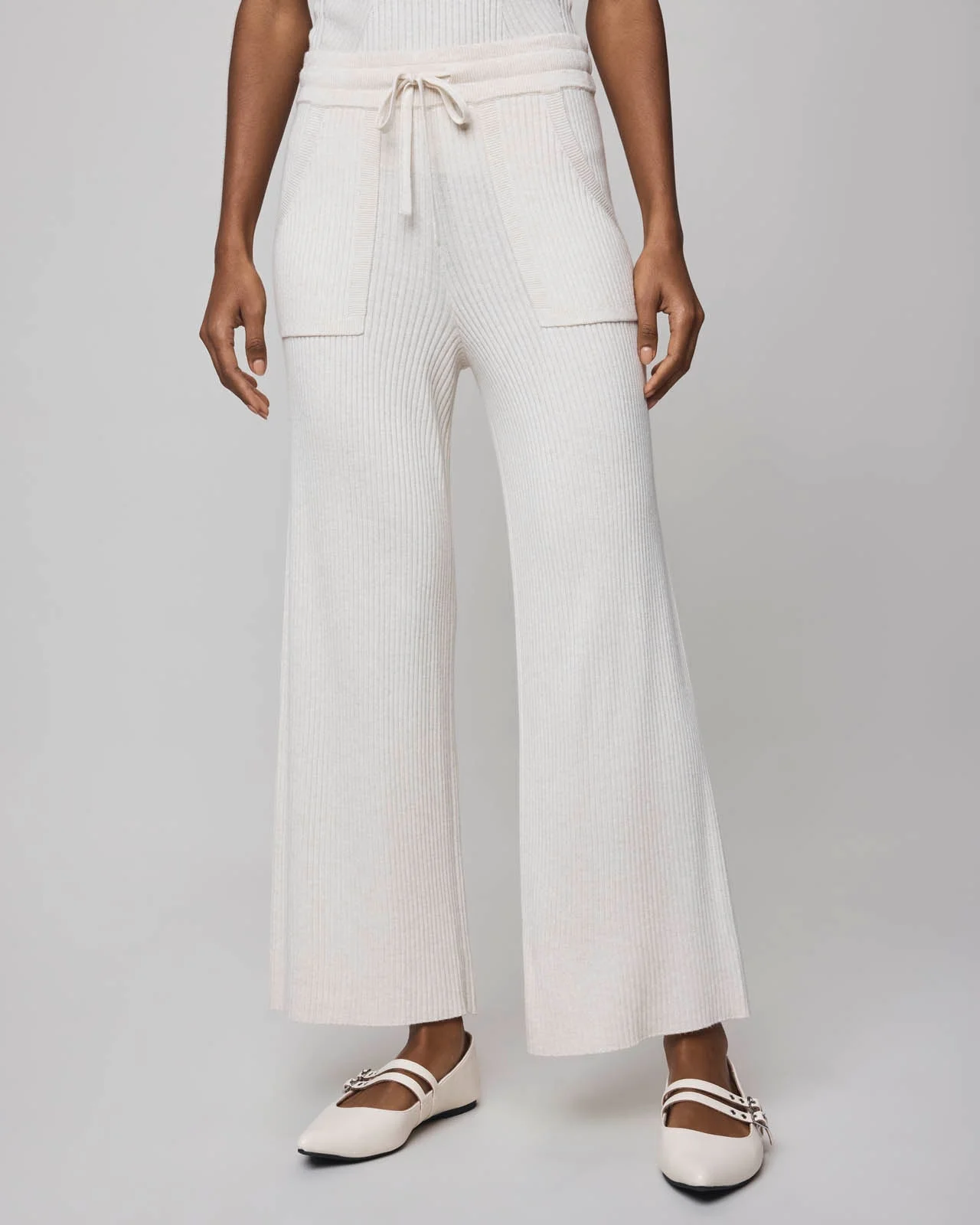 Georgie Cashblend Rib Pant - 1
