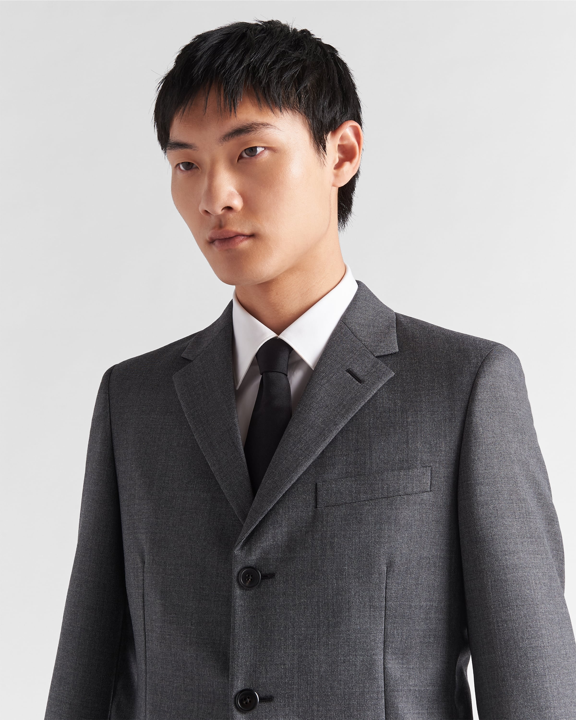 Single-breasted wool suit - 4
