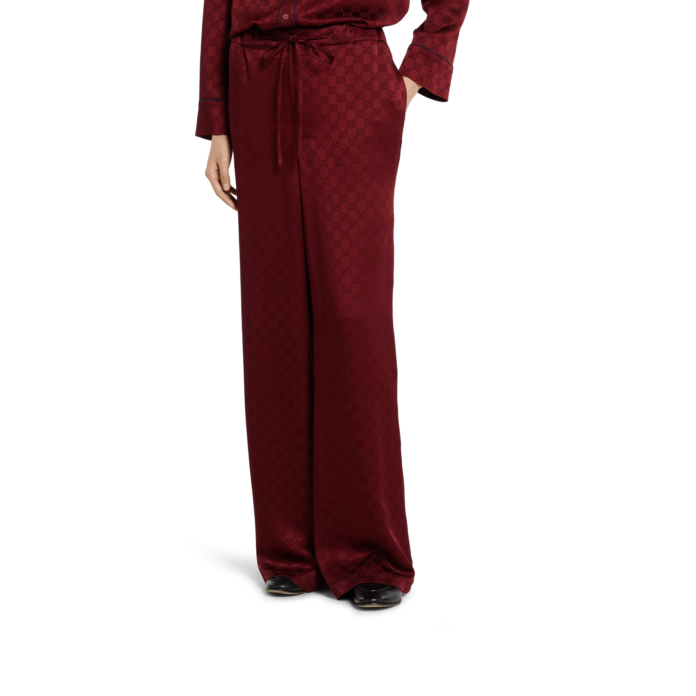 GG satin pants - 3