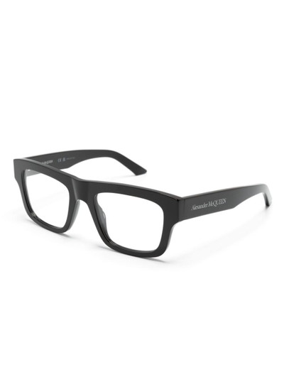 Alexander McQueen AM0452O rectangle-frame glasses outlook