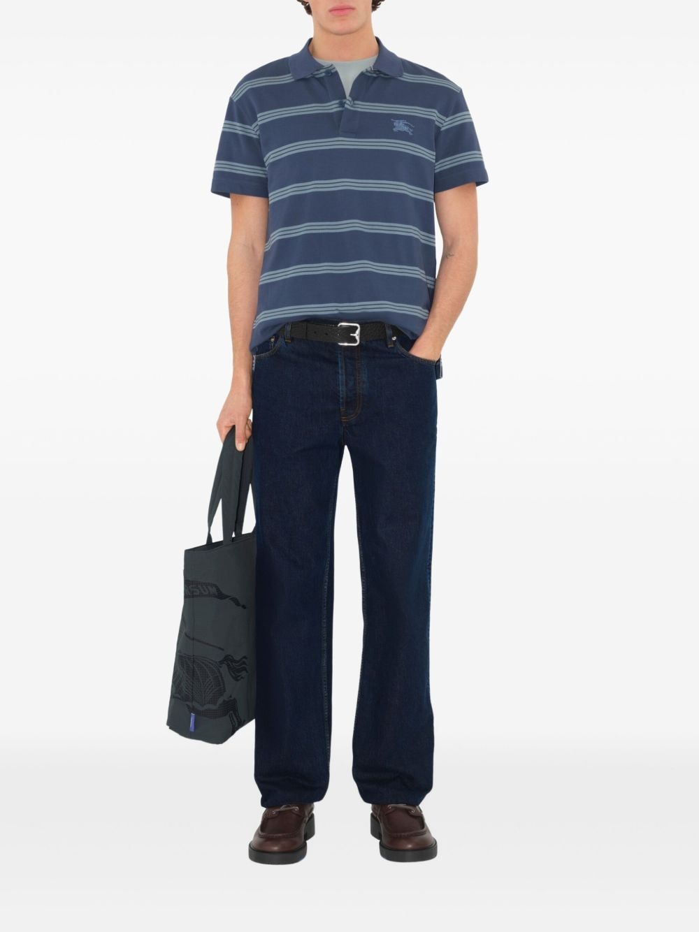 striped cotton polo shirt - 2