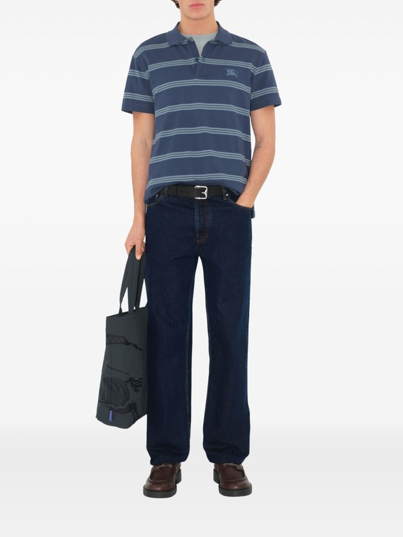 Burberry striped cotton polo shirt outlook
