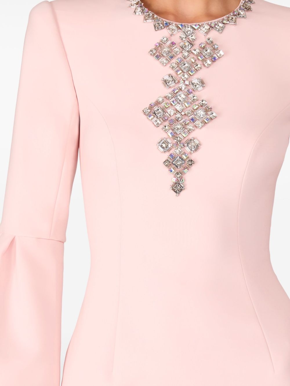 Margoni bell-sleeve embellished midi dress - 5