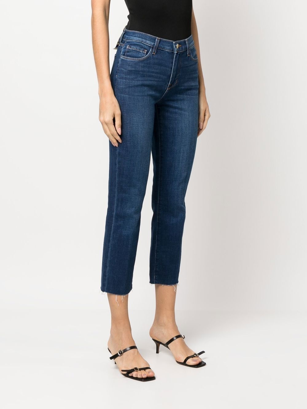 high-rise straight-leg jeans - 3