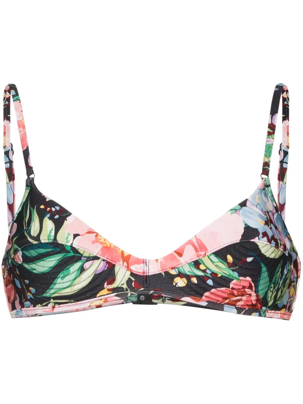 Bellitude floral-print bikini top - 1