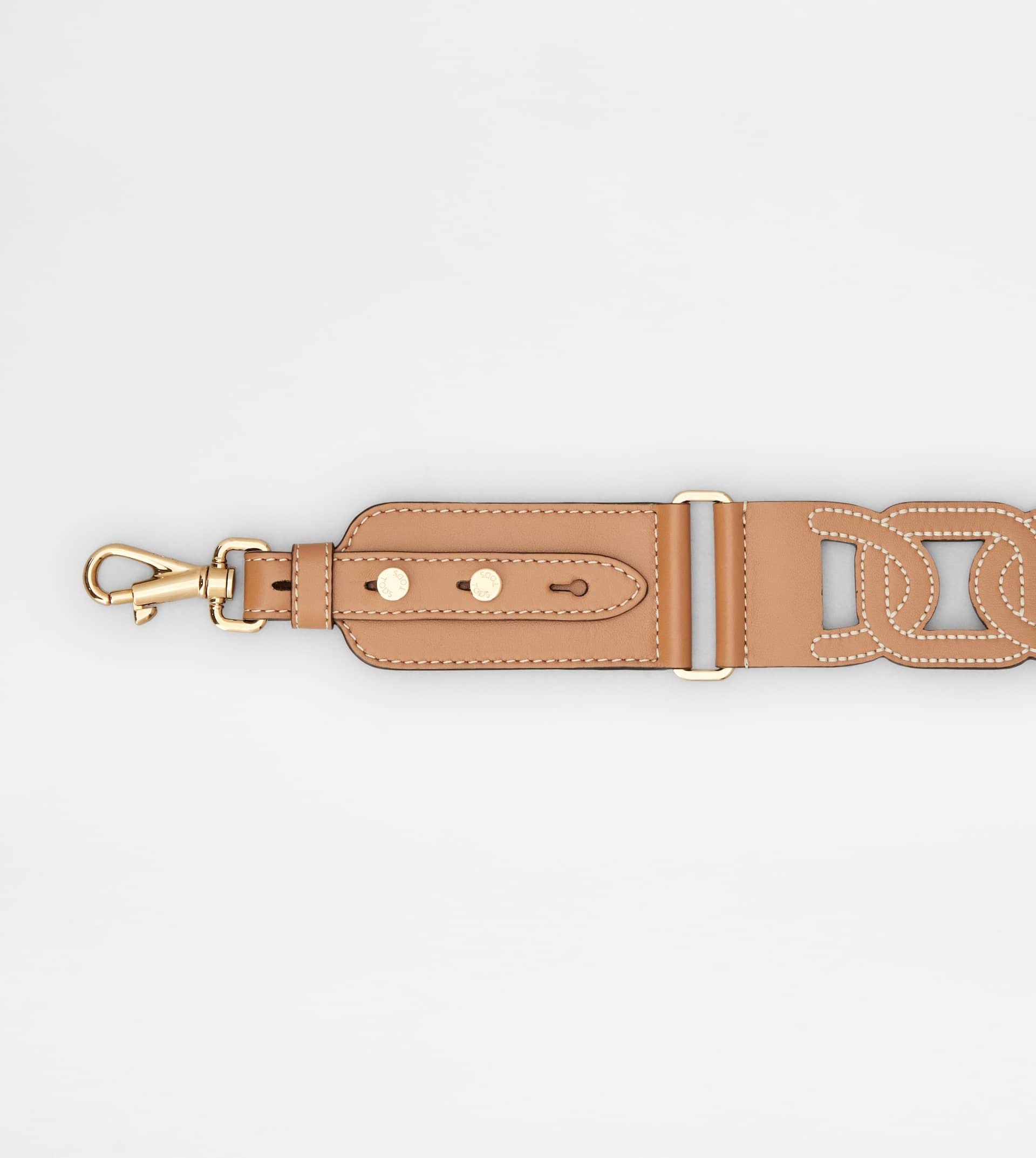 KATE SHOULDER STRAP IN LEATHER - BROWN - 3