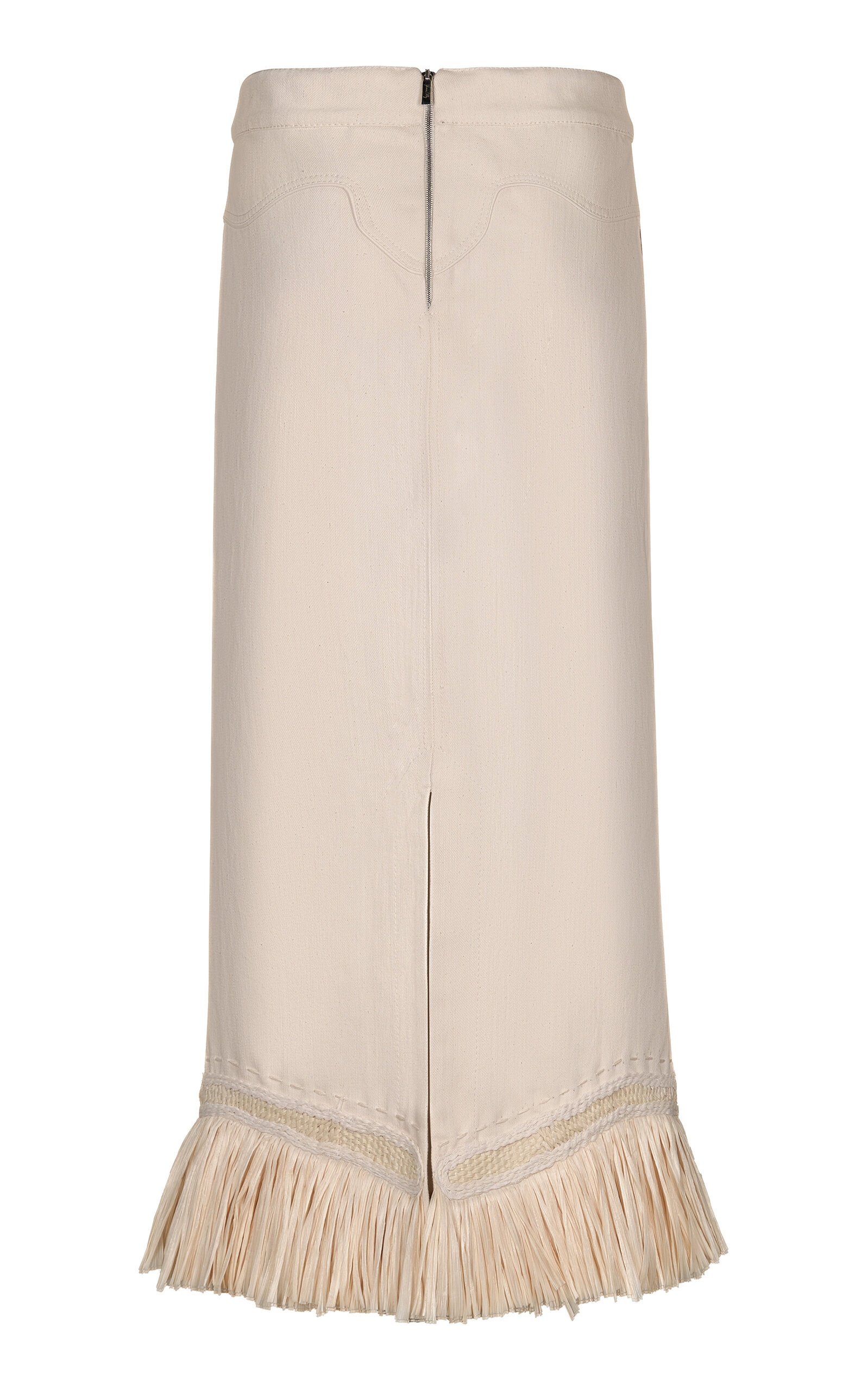 Outlauw Legends Embroidered Midi Skirt ivory - 3