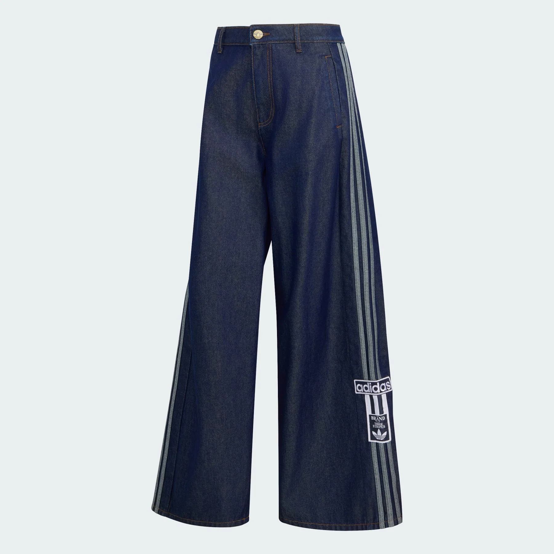 ADIBREAK MID RISE WIDE LEG DENIM PANT - 1