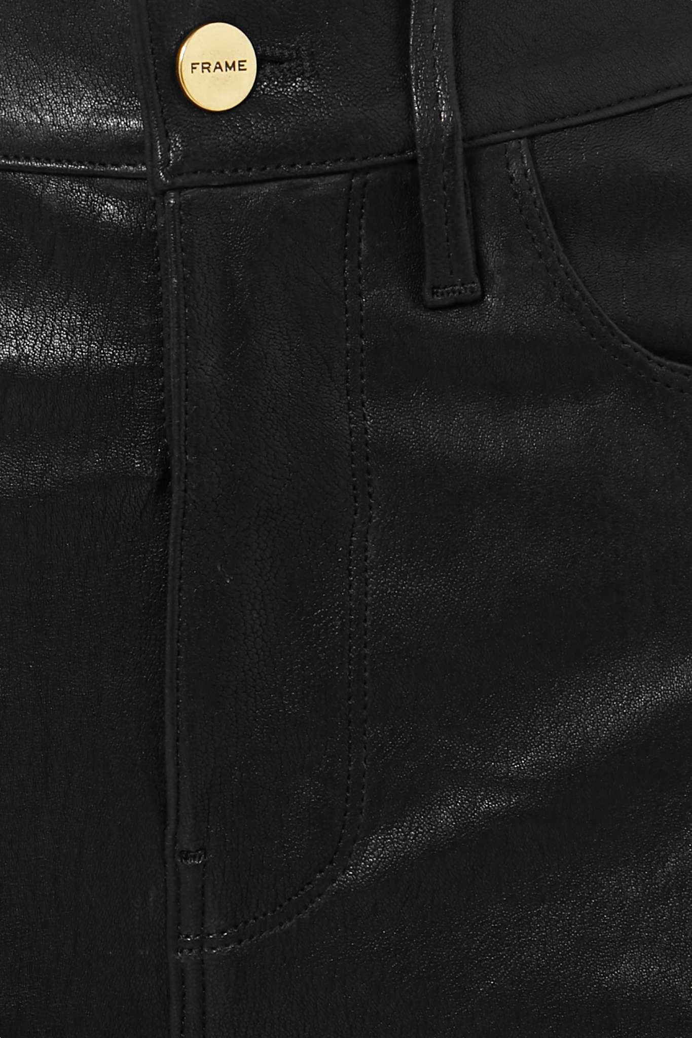 Le Sylvie high-rise slim-leg leather pants - 4