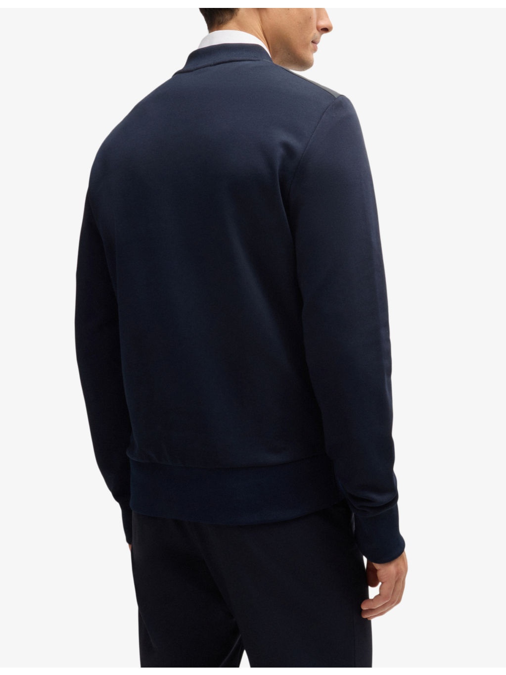 Contrast-panel regular-fit cotton and recycled-polyester jacket - 4