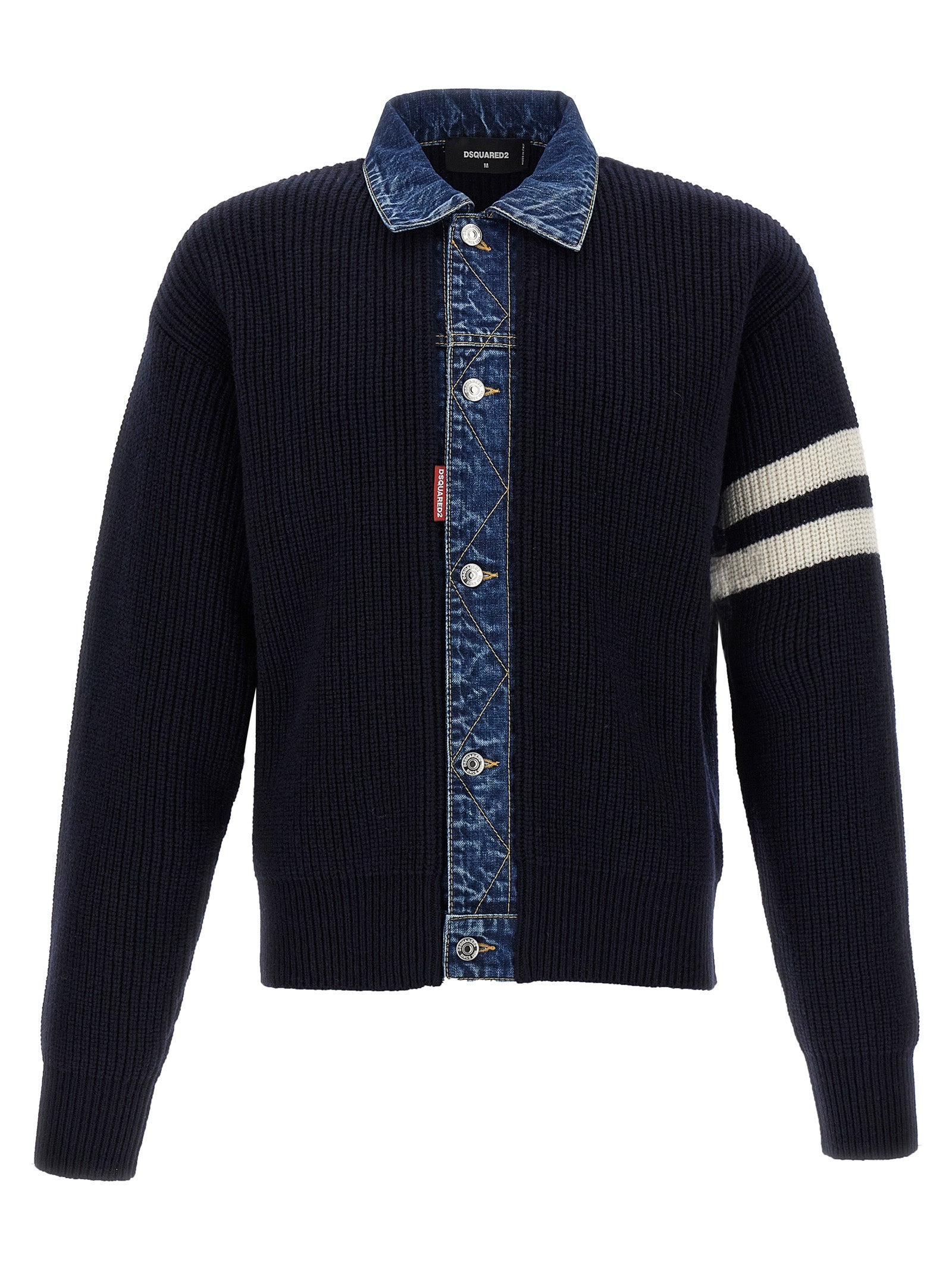 Dsquared2 Men 'Denim Mix' Cardigan - 1