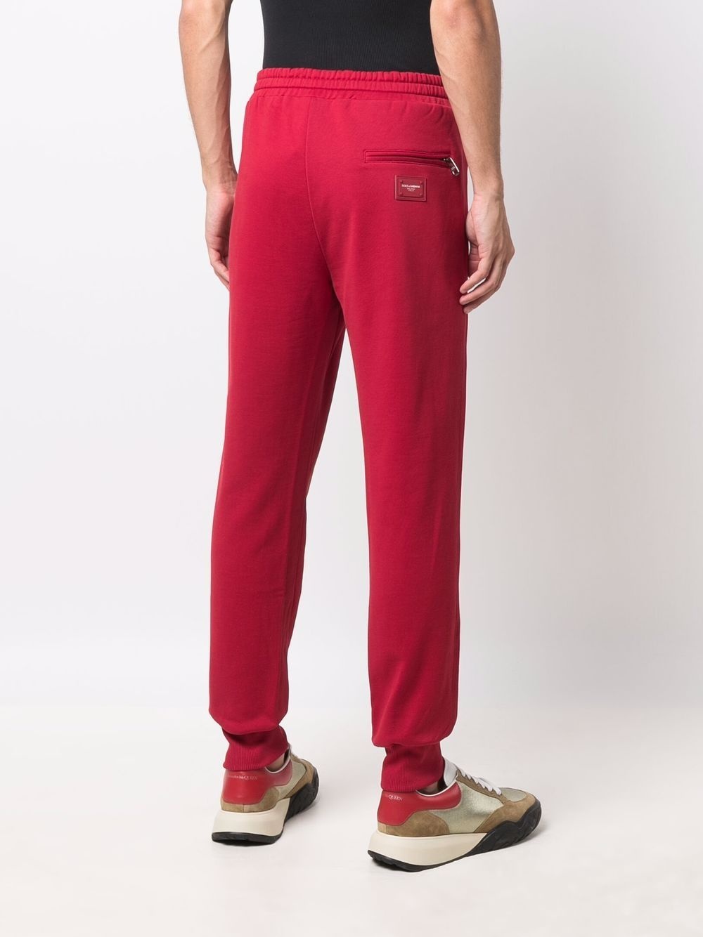 cotton-jersey track pants - 4