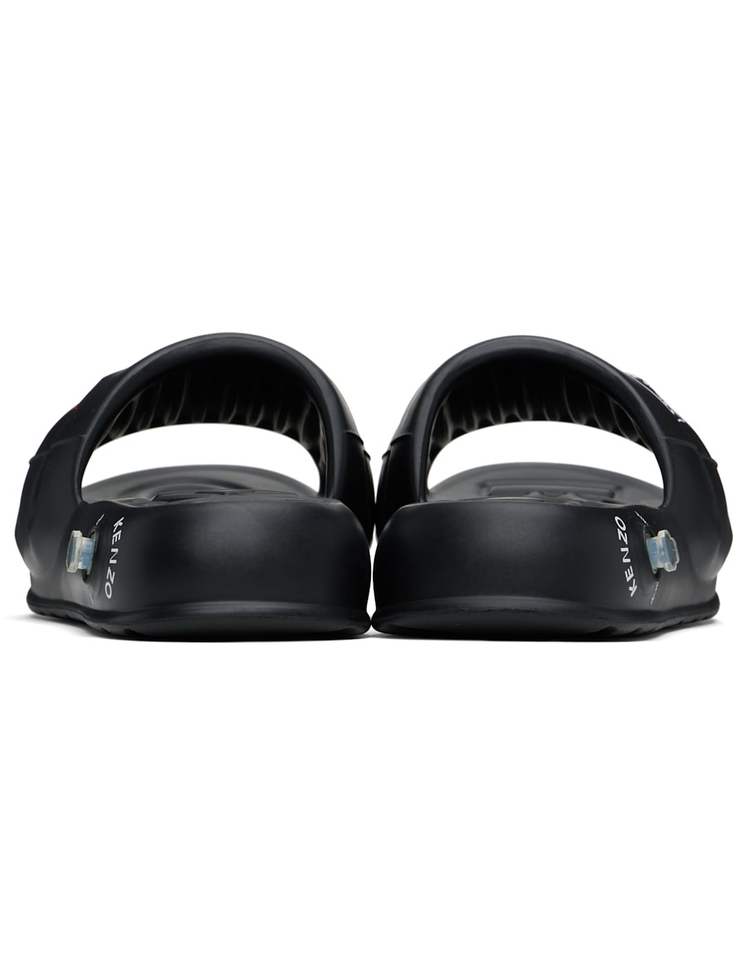 Black  Paris 'KENZO-Splash' Pool Slides - 2