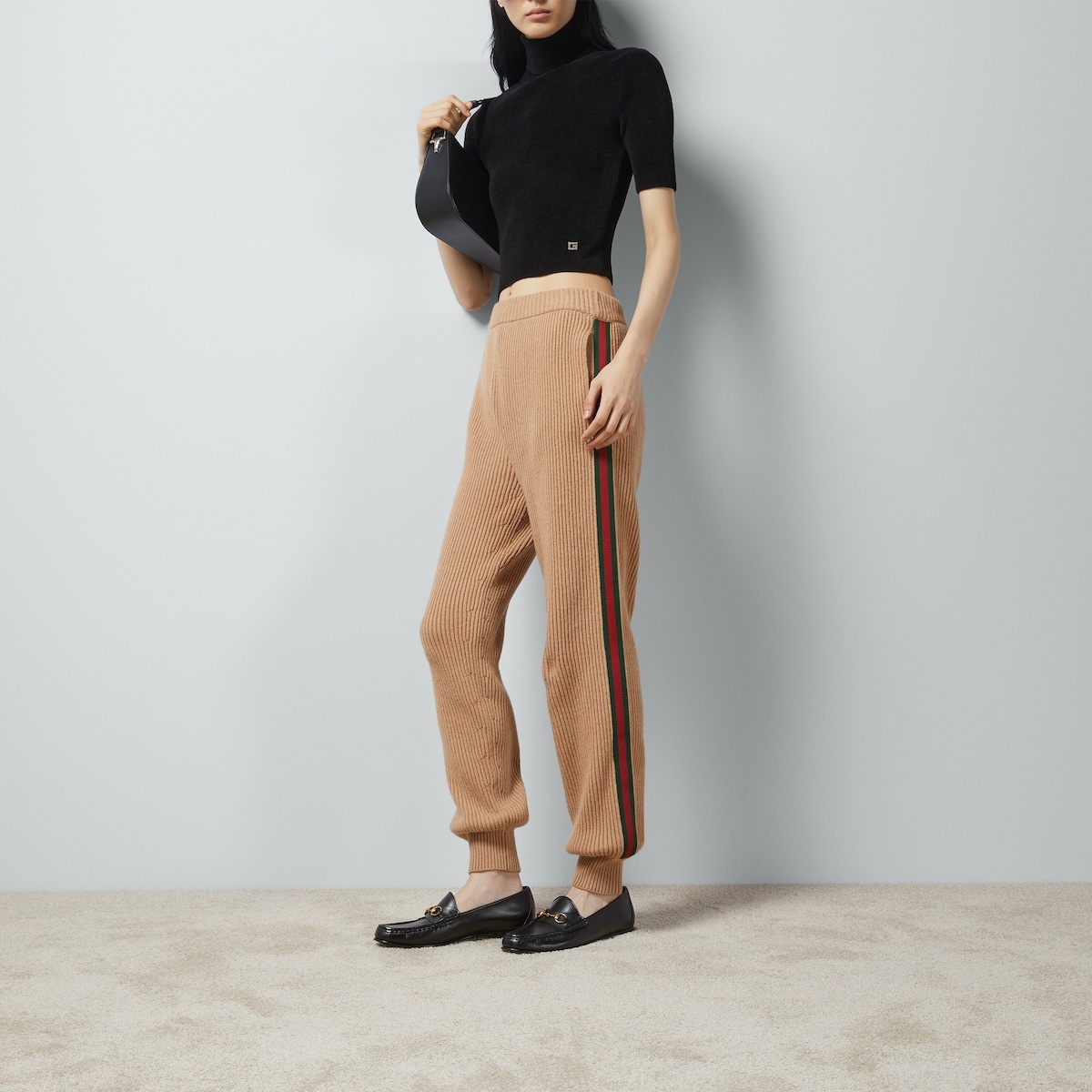 Wool cashmere pant with Web - 5