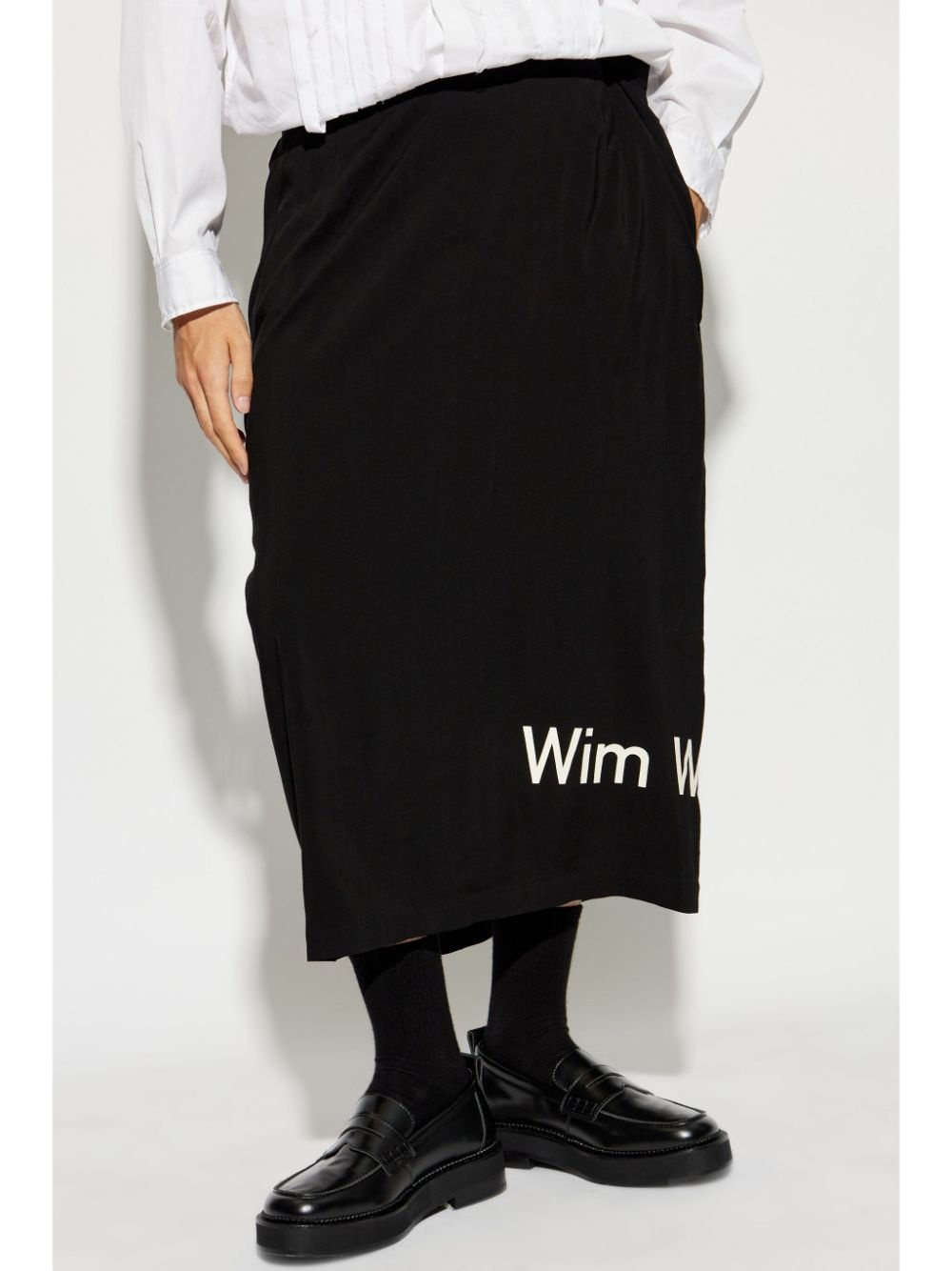 text-print skirt - 3