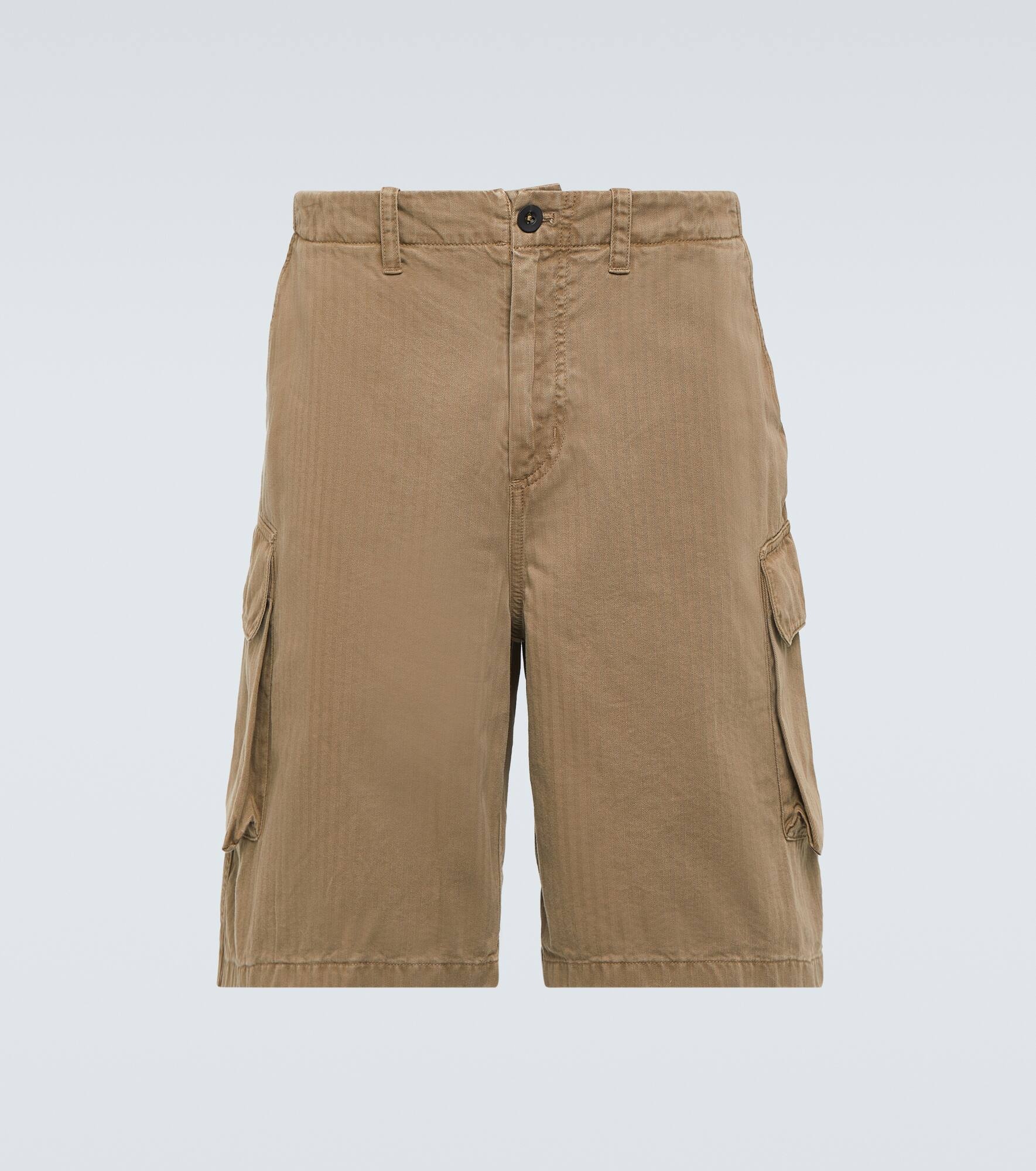 Mount herringbone cotton cargo shorts - 1