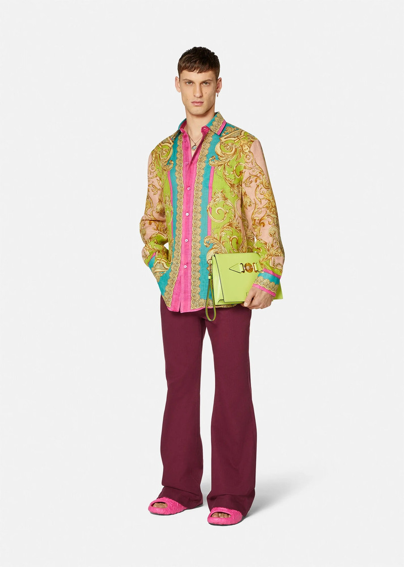 VERSACE Barocco Goddess Linen Shirt outlook