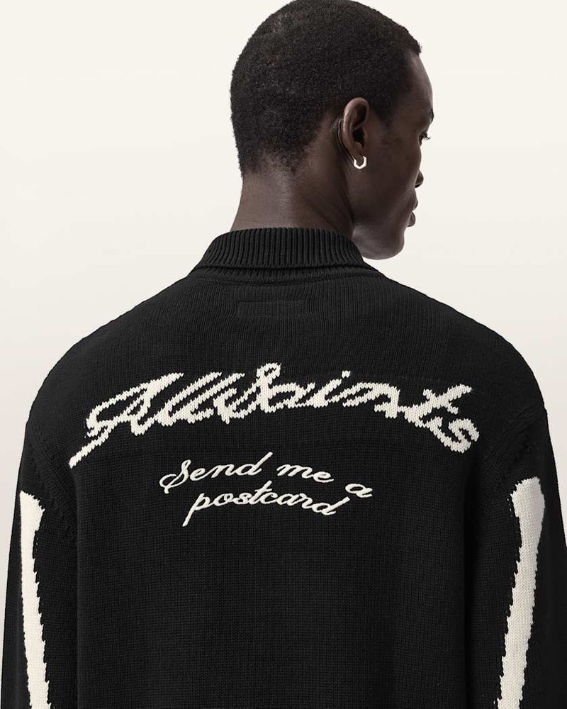 ADRIAN ZIP UP EMBROIDED KNITTED CARDIGAN 3