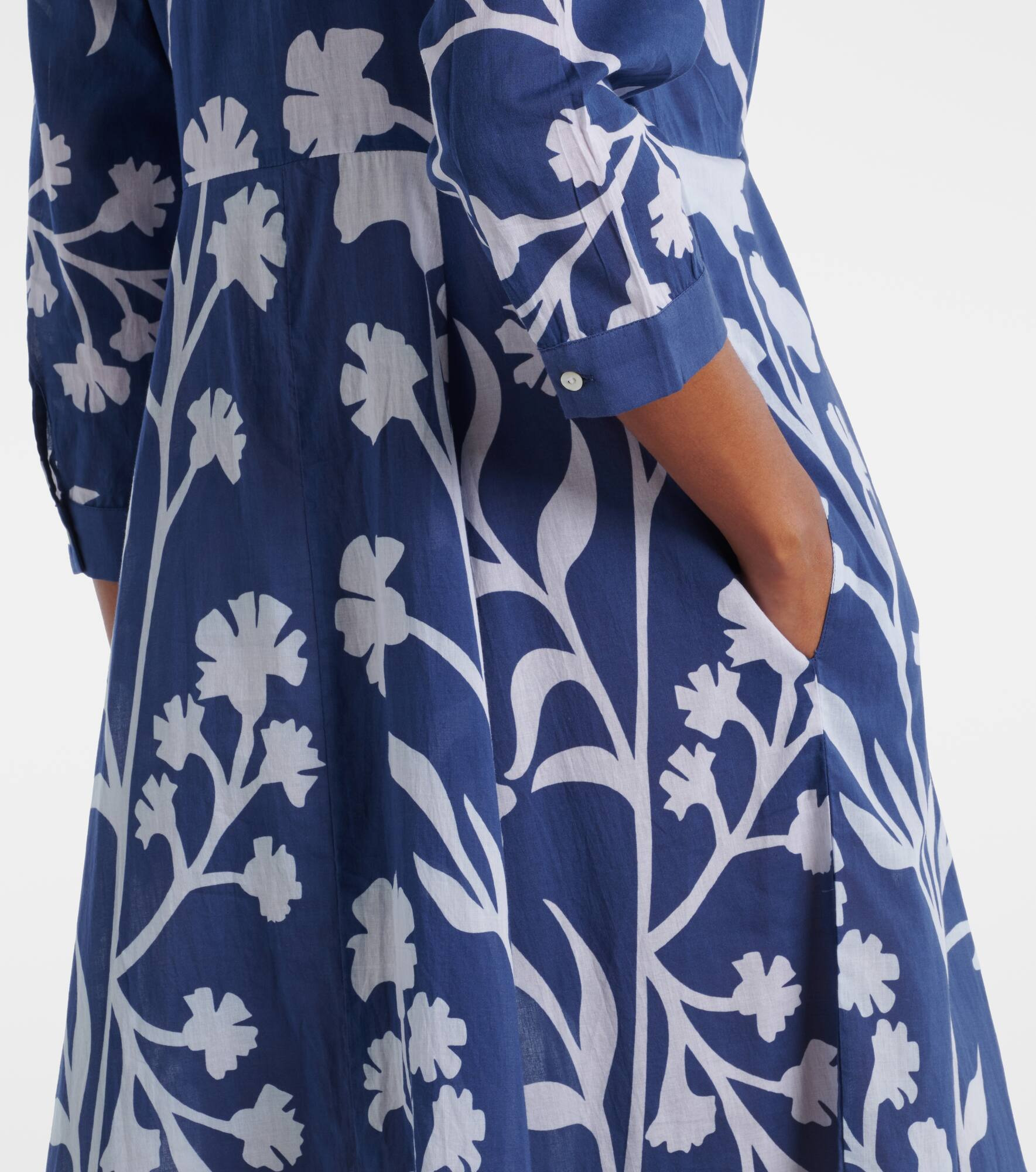 Printed cotton maxi dress - 5