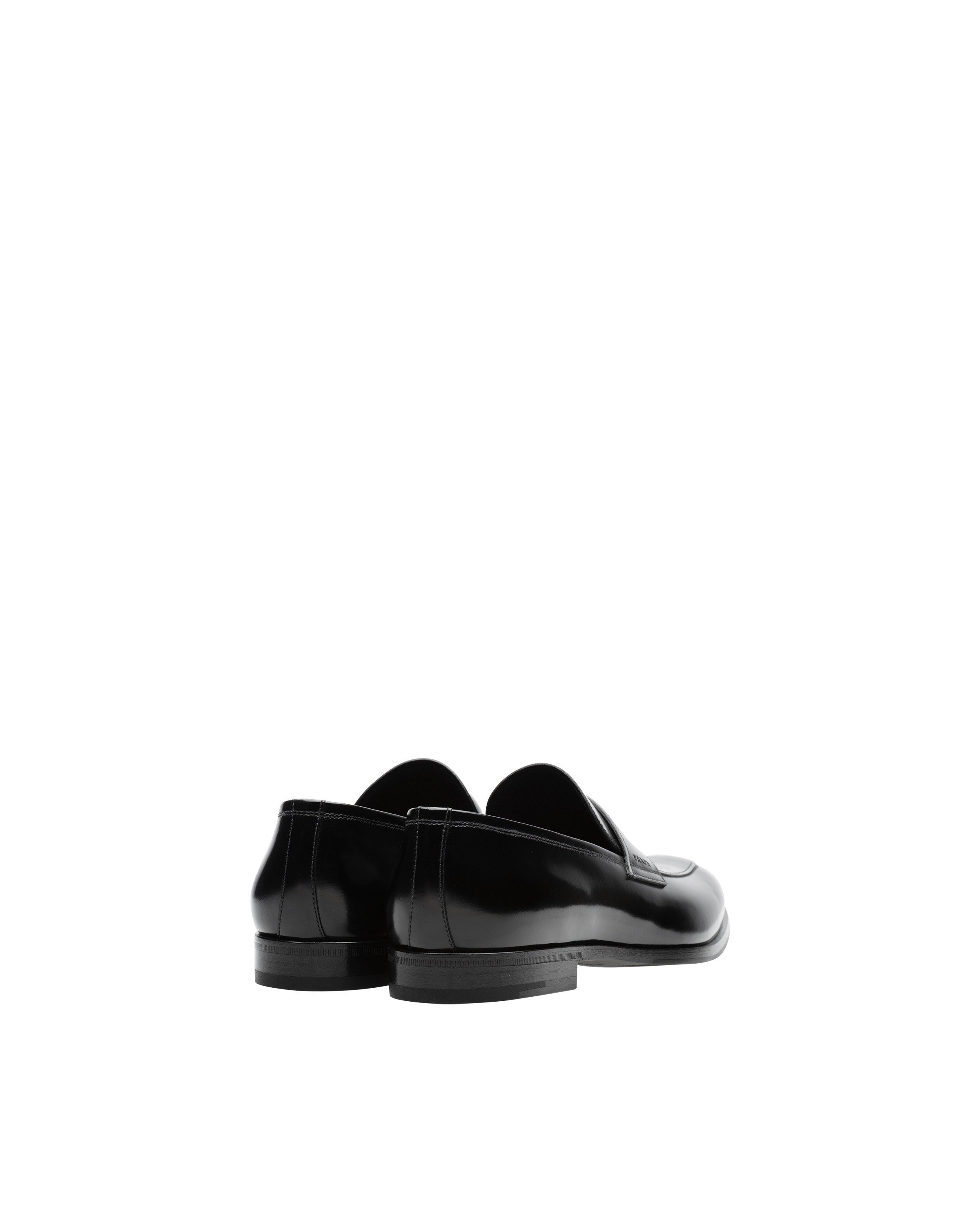 Brushed leather loafers - 4