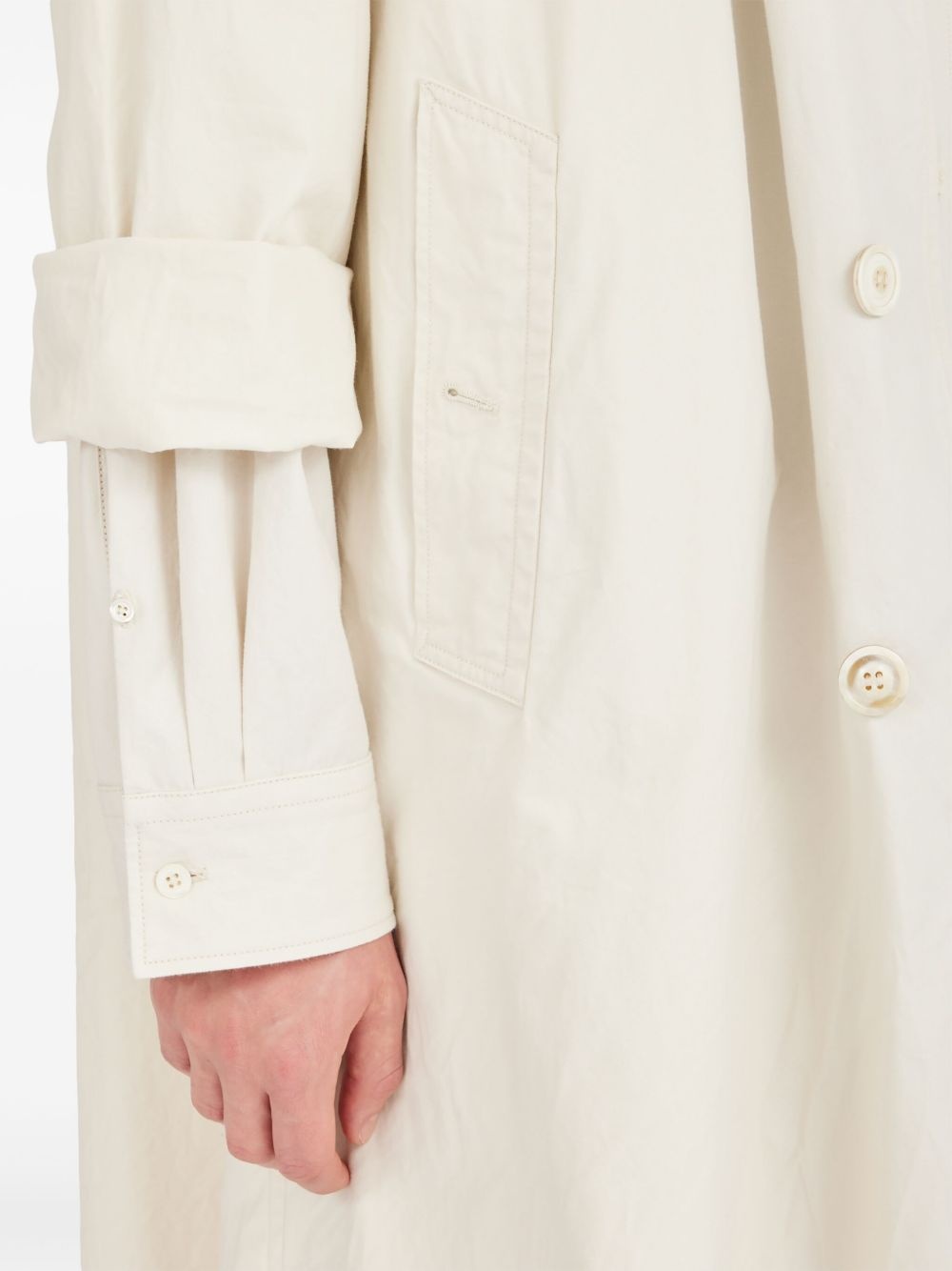 layered trench coat - 7