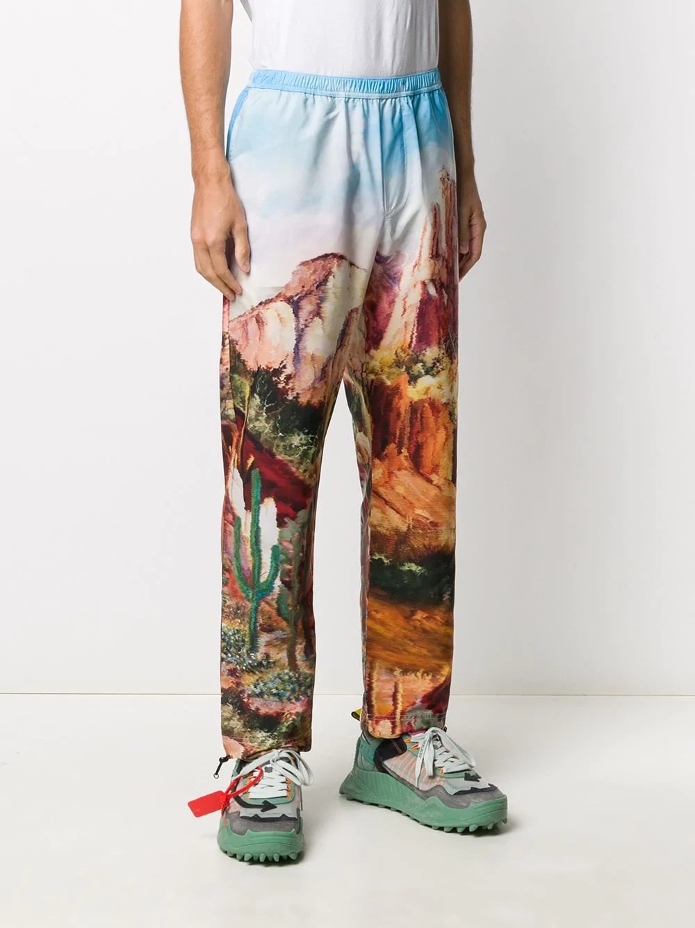 canyon-print track pants - 3