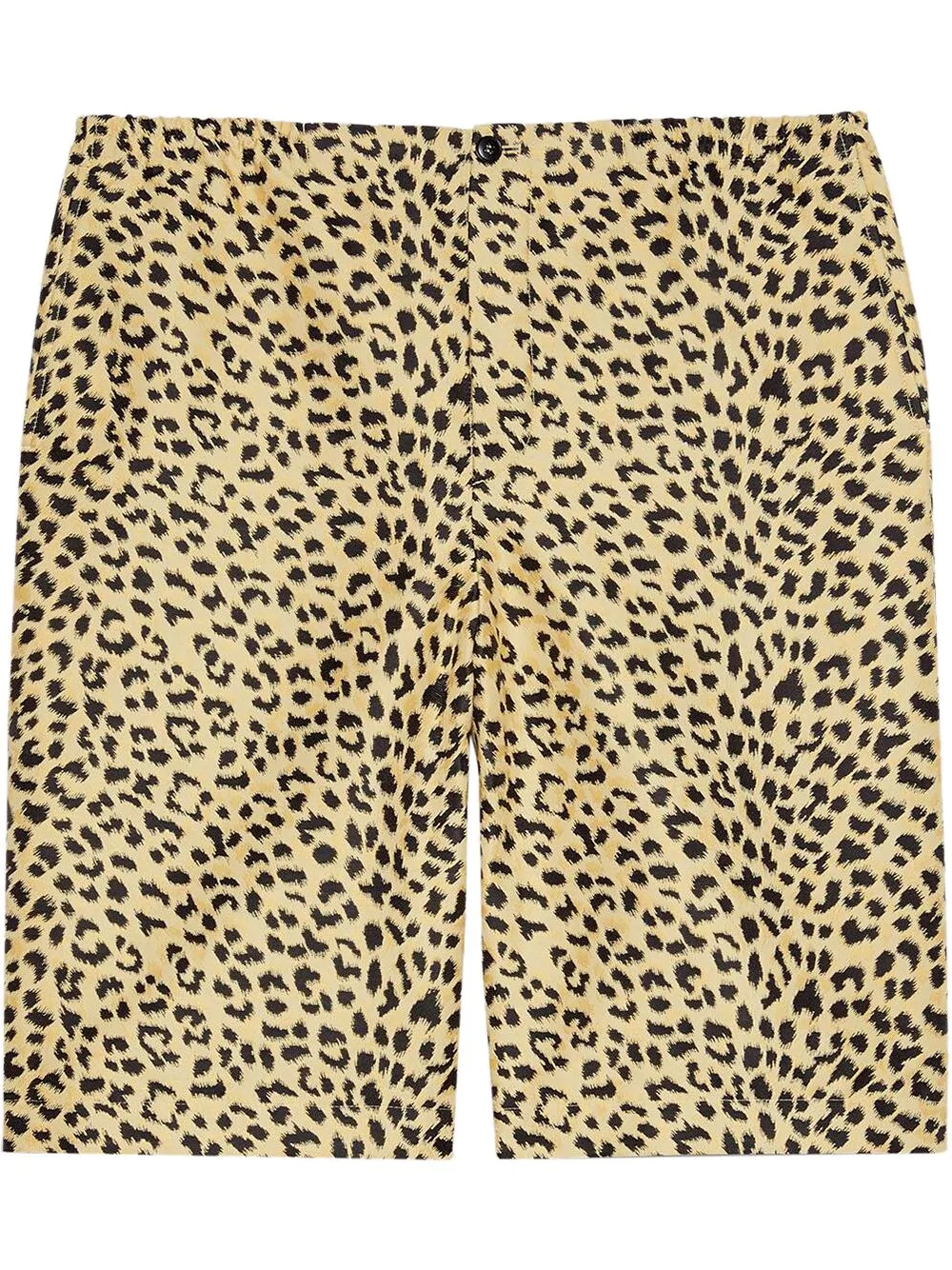 leopard jacquard shorts - 1