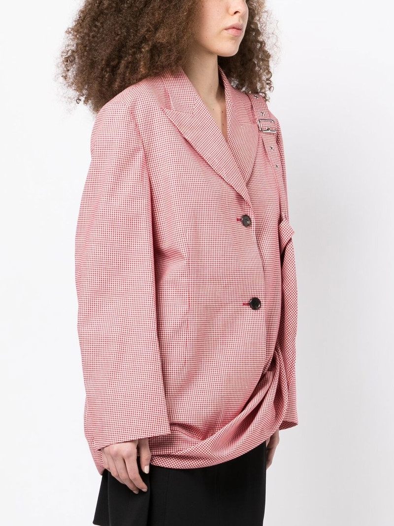 check-print cotton dress 3