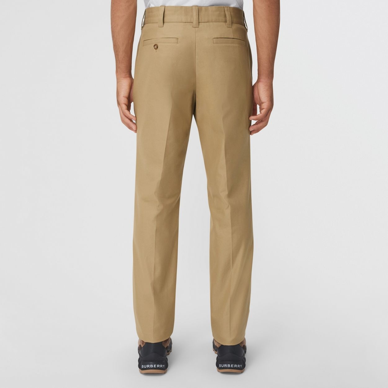 Cotton Gabardine Tailored Trousers - 4