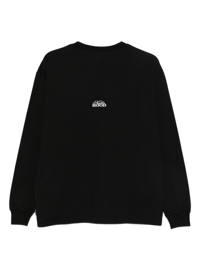 NEIGHBORHOOD logo-patch long sleeve T-shirt outlook