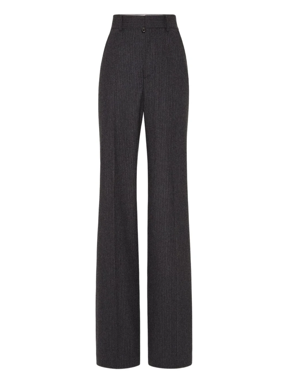 high-waisted flared trousers - 1
