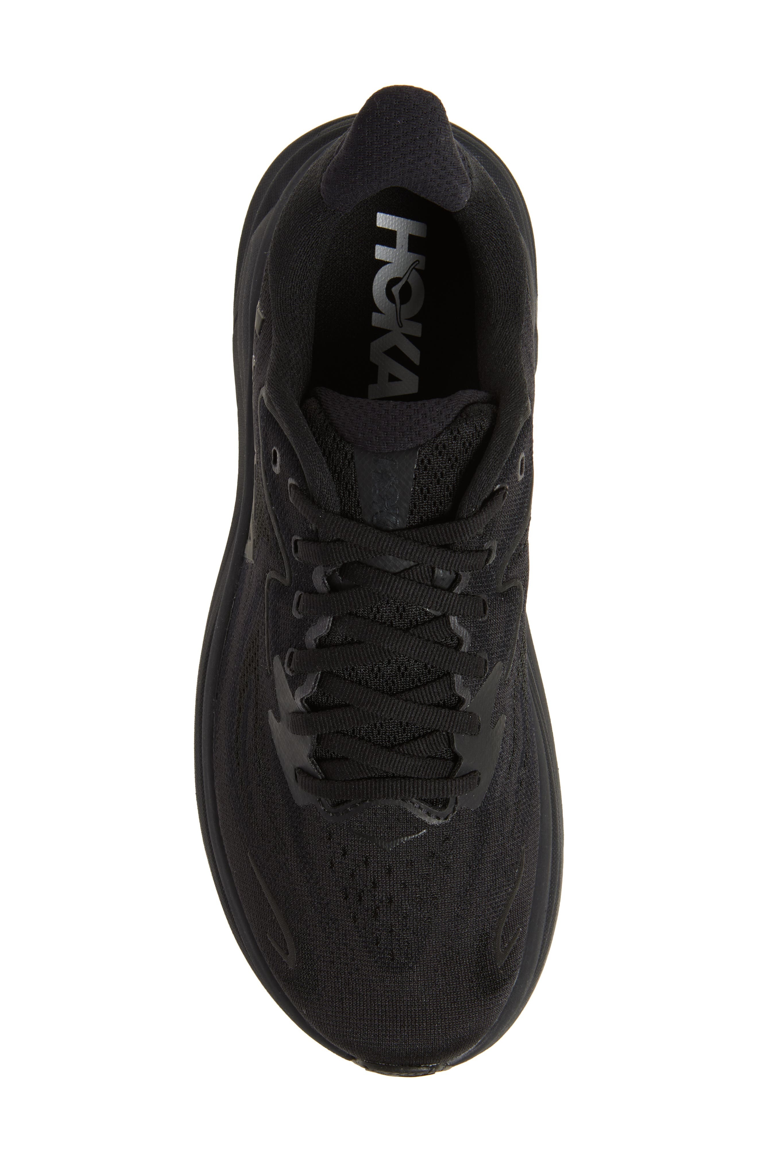 HOKA Clifton 10 Running Shoe in Black /Black at Nordstrom - 5