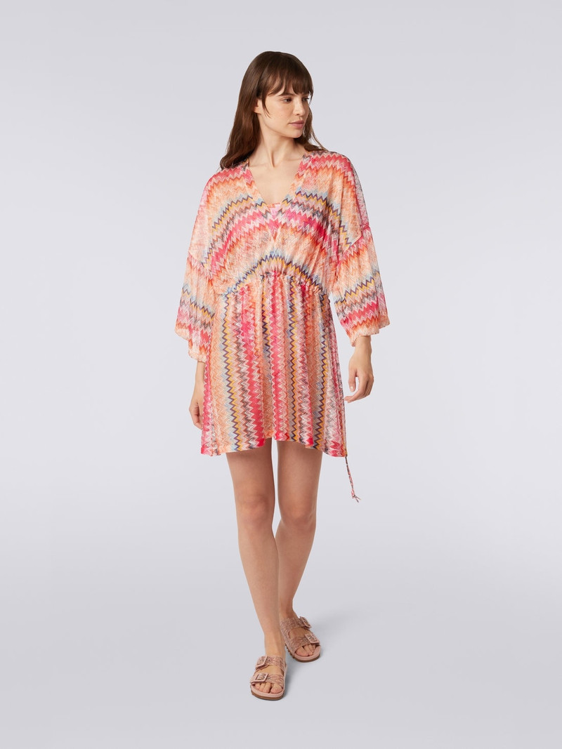 Missoni Short chevron viscose tulle cover up outlook