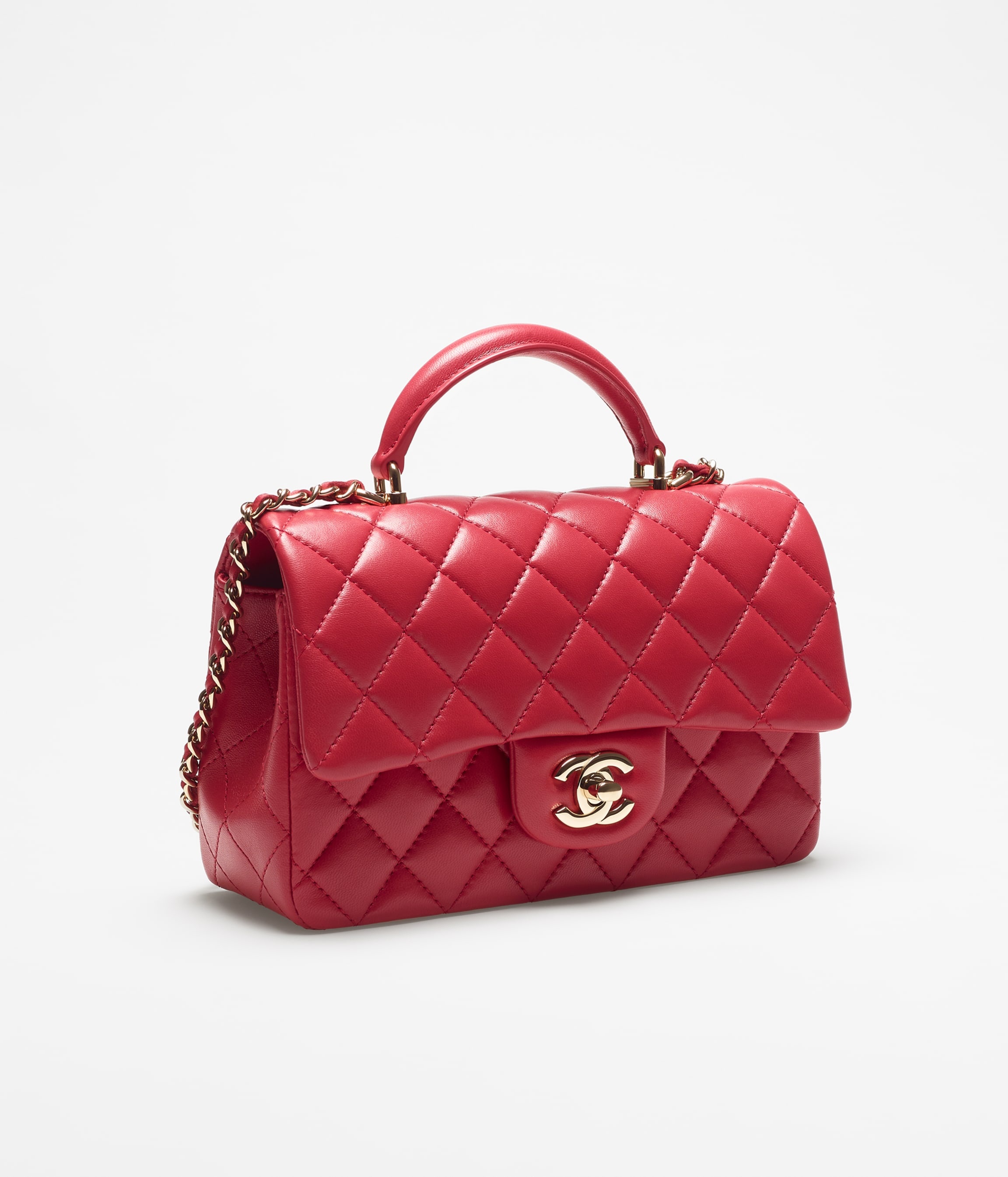 Mini Flap Bag with Top Handle - 2