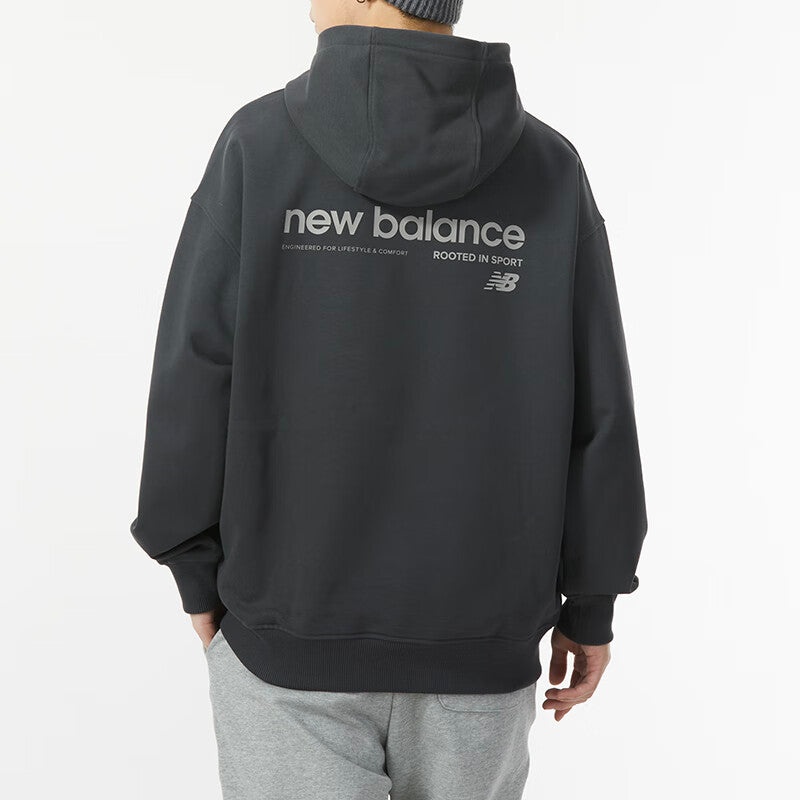 New Balance Embroidery NB Logo Hoodie 'Black' AMT41325-ACK - 4