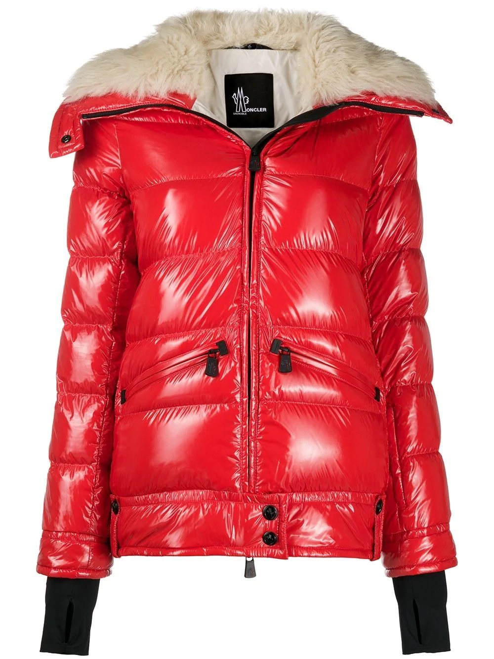 Arabba shearling-neck puffer jacket - 1