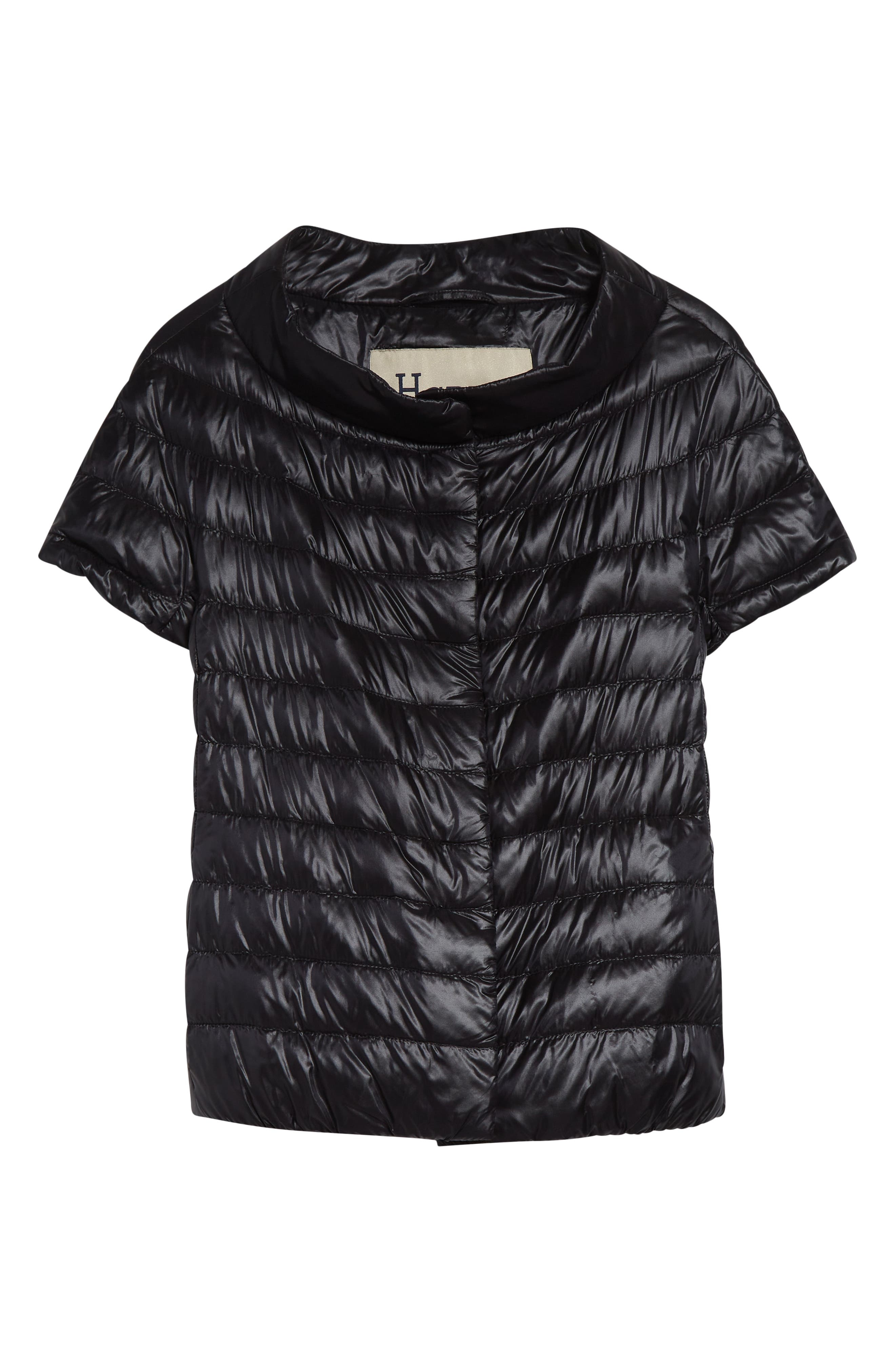 Herno Emilia Cap Sleeve Quilted Down Jacket in Nero at Nordstrom - 6