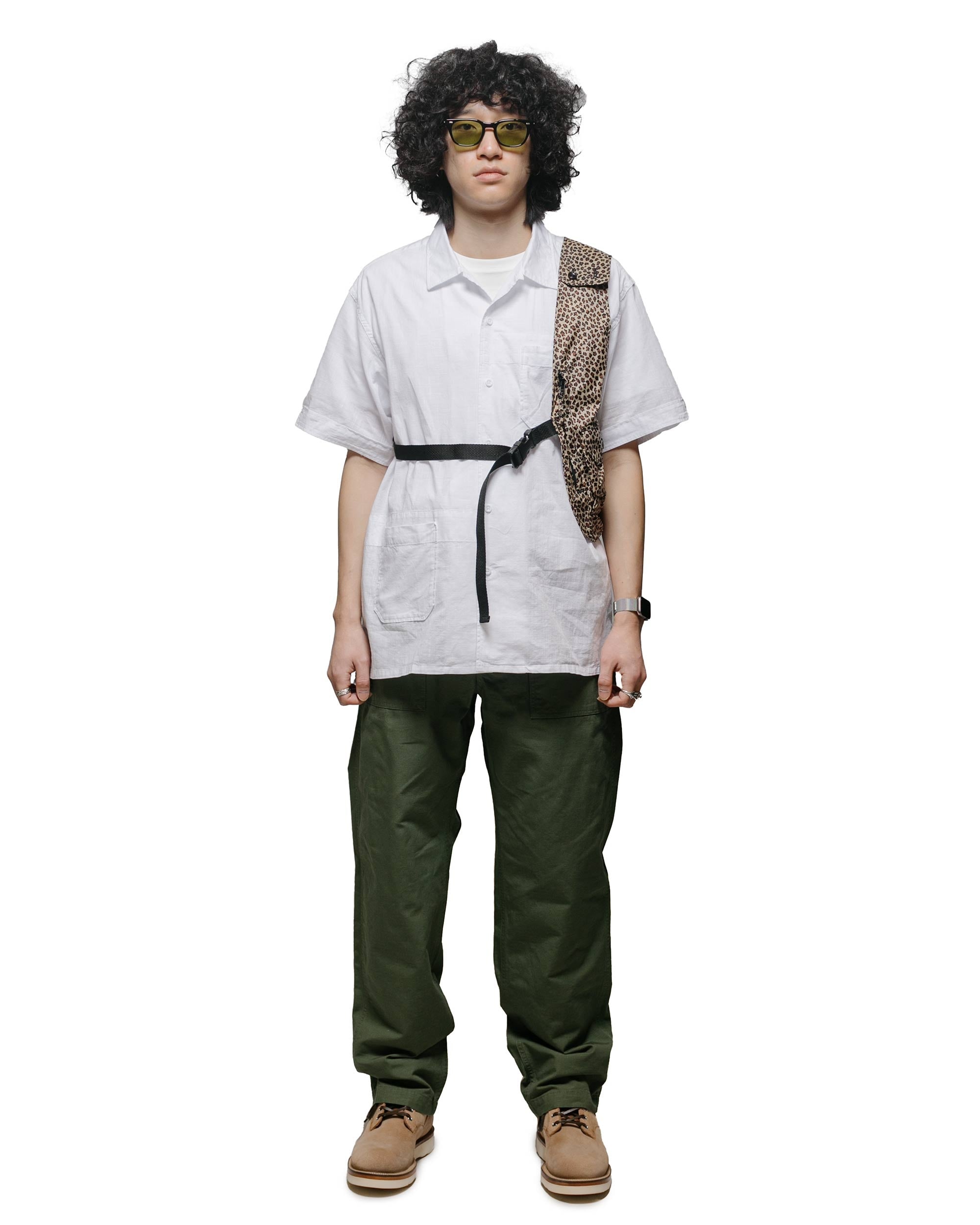 Camp Shirt White Cotton Handkerchief - 4