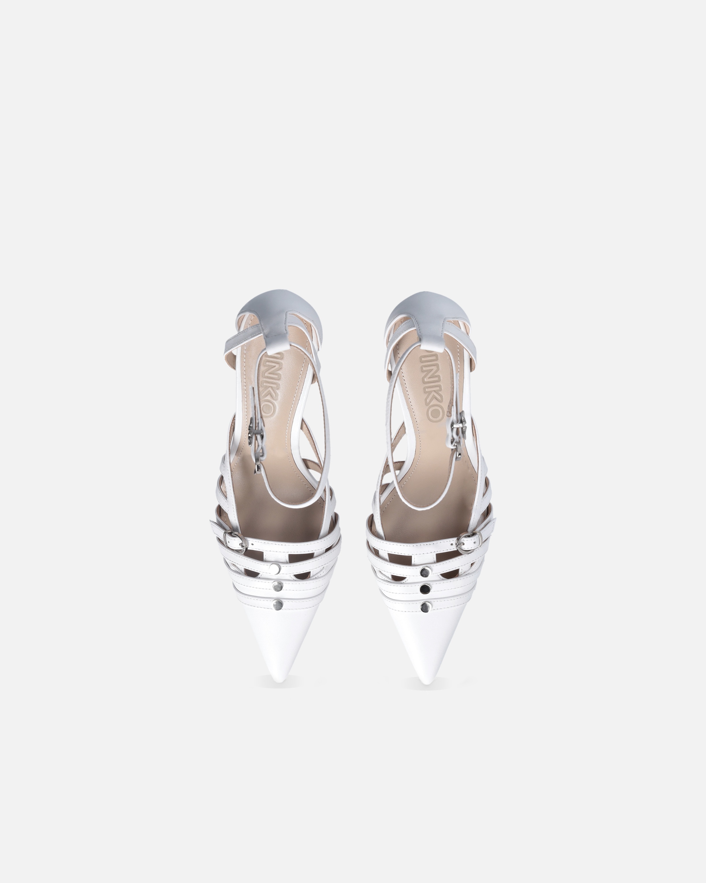 POINTED-TOE PUMPS WITH HEEL AND STRAP - 9