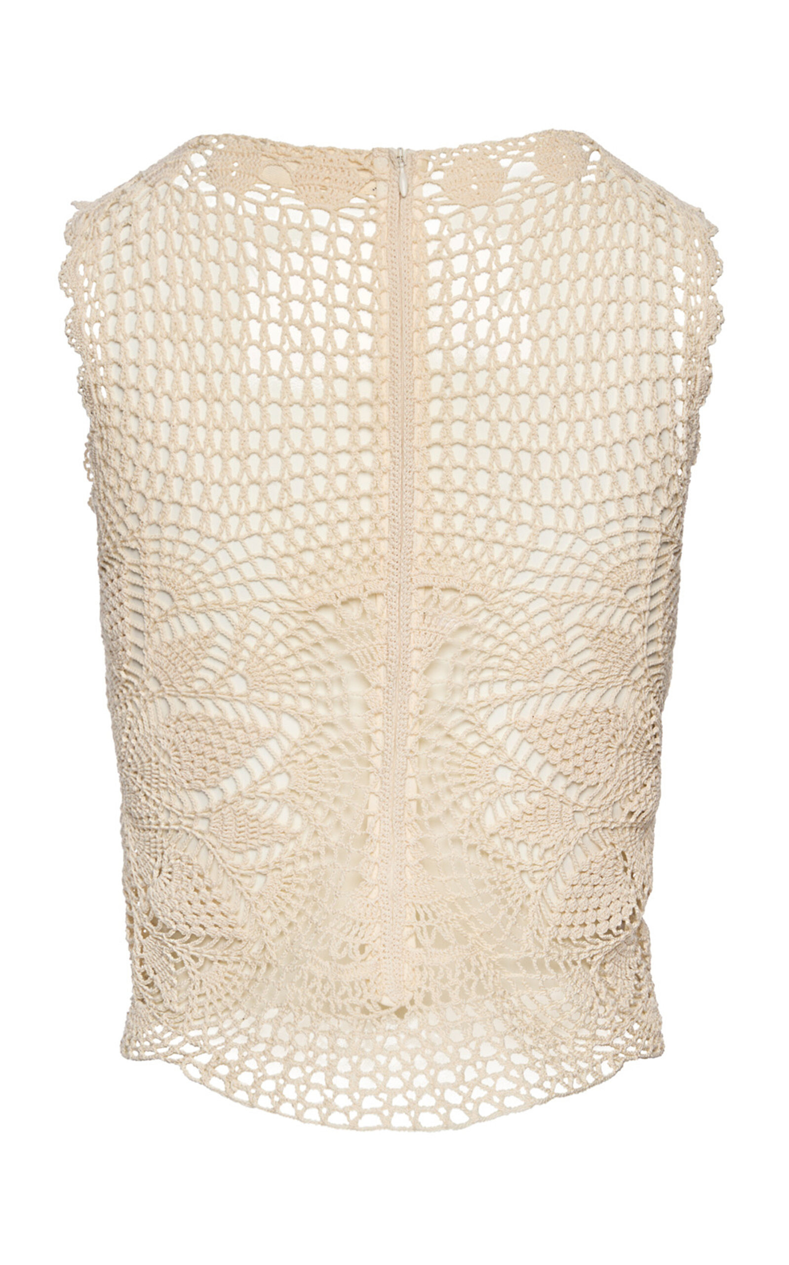 Crochet Cotton Top ivory - 5